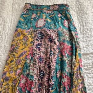 Bohemian Floral Maxi Skirt